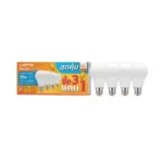 หลอด LED LAMPTAN A60 10 วัตต์ DAYLIGHT E27 แพ็ก 4 ชิ้น